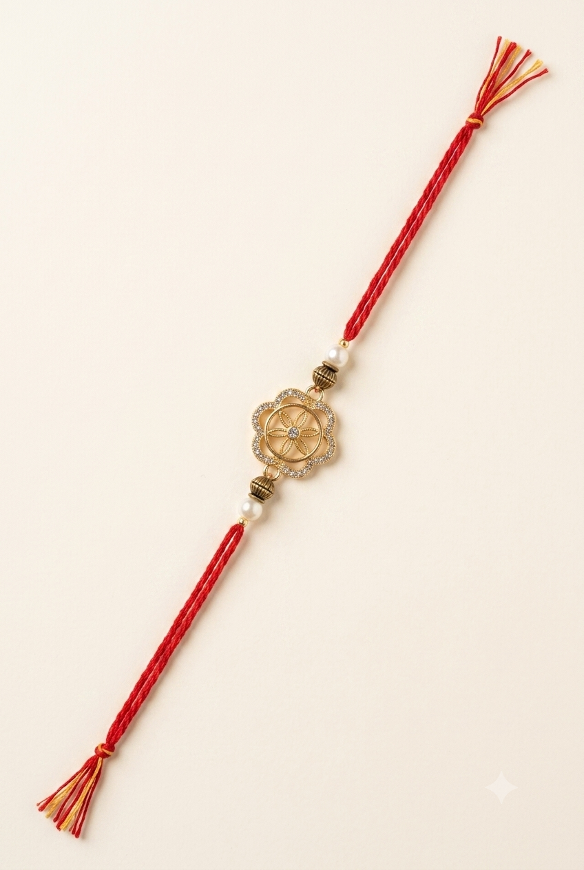 Multlicolor Sunehari Rakhi image number 0