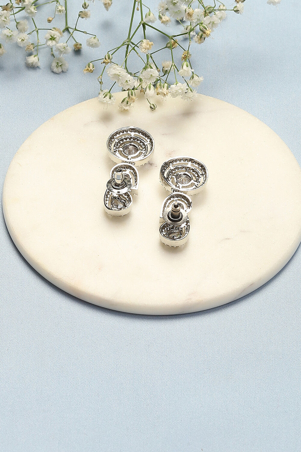 White Brass Earrings image number 2