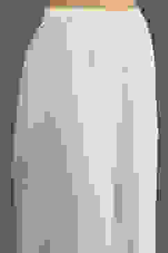 Rohit Bal Cream-Colored Silk Chanderi Floral Printed Gathered Co-ord Set image number 2