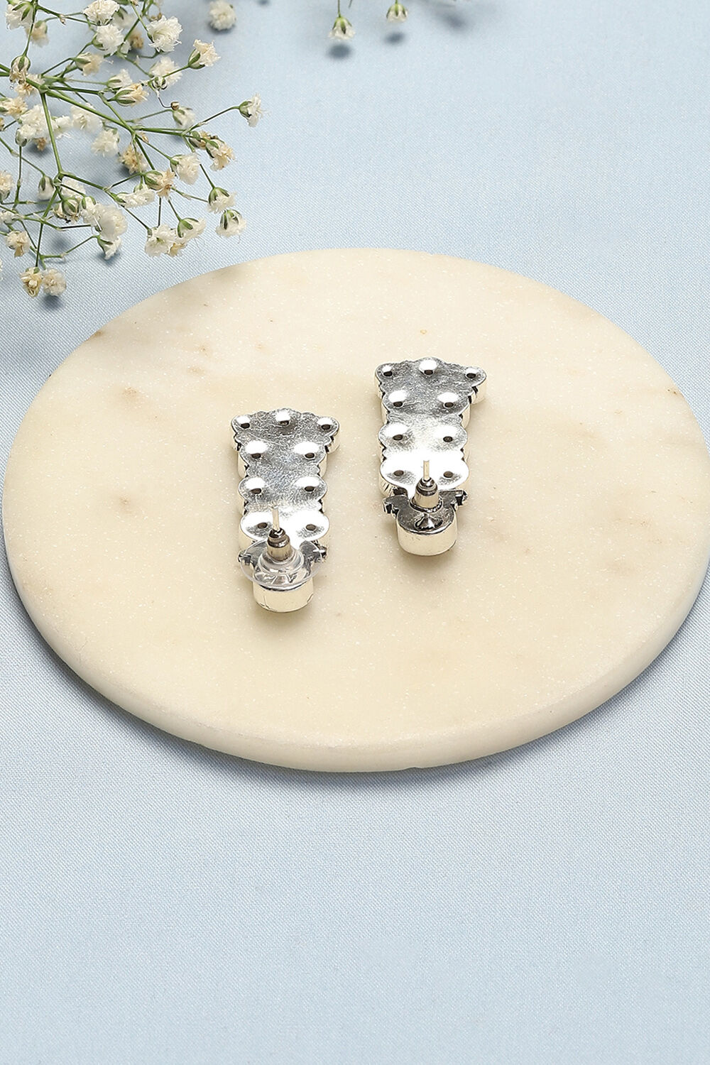 Blue Brass Earrings image number 2