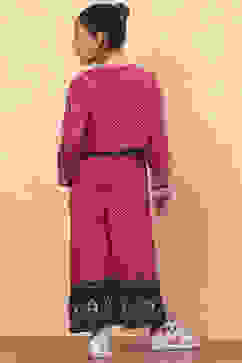 Red Rayon Straight Dress image number 3