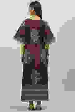 Maroon Cotton Printed Nightwear image number 4