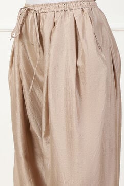 Beige Polyester Palazzo Pants image number 1