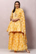 Yellow Cotton Kurta Kurta Garara Suit Set image number 0