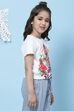 White Cotton Printed Top image number 3