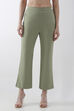 Blue Viscose Blend Wide Leg Pants image number 4