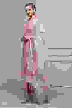 Pink Cotton Hand Block Print Unstitched Suit Set image number 4