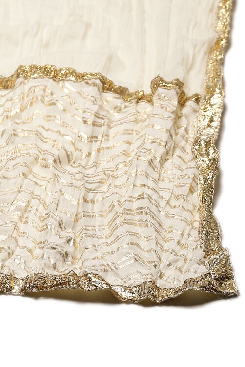 Mustard Cotton Silk Straight Kurta Sharara Suit Set image number 2