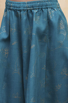 Green Polyester Peplum Lehenga Set image number 2
