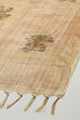 Earthy Yellow Chanderi Unstitched Suit set image number 4