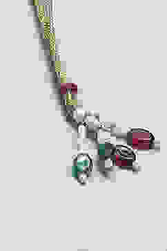 Red Green Alloy Necklace Set image number 5