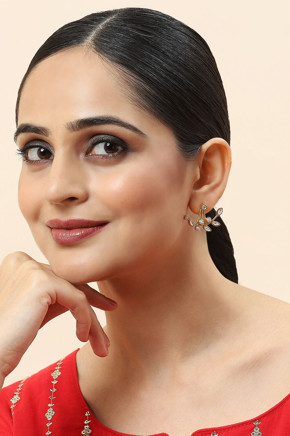 Gold 925 Sterling Silver Earrings image number 3