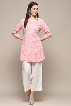 Pink Rayon Straight Kurta image number 0