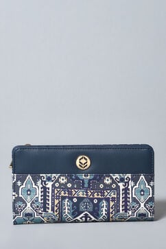 Navy Pu Leather Wallet image number 1