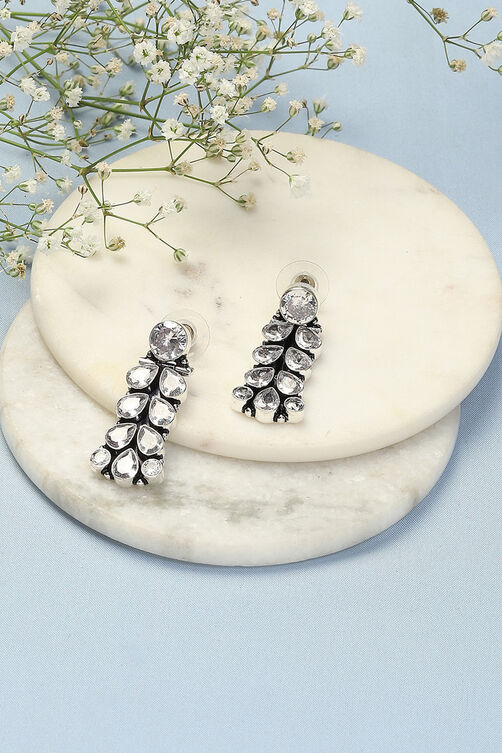 White Brass Earrings image number 0