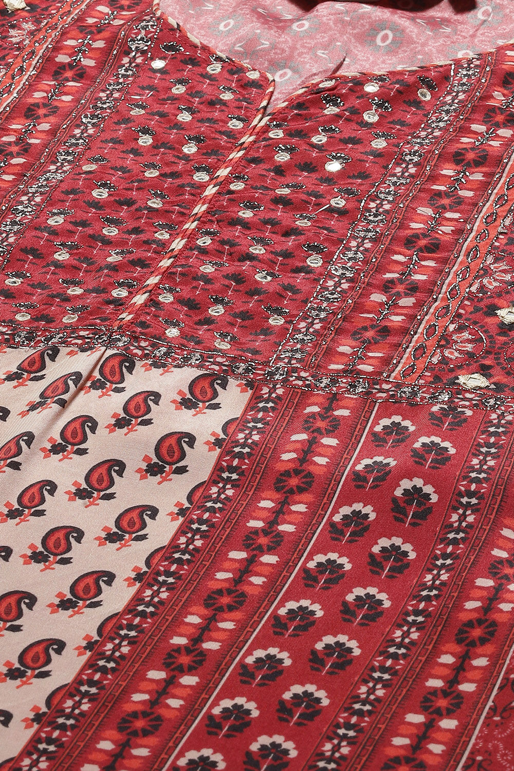 Ivory Viscose A Line Kurta image number 1