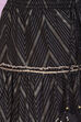Black Art Silk Printed Short Top Lehenga Set image number 2