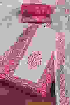 Pink Cotton Printed Embroidered Unstitched Suit Set image number 0