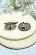 Multi-coloured Oxidised Navratan Studded Studs image number 2