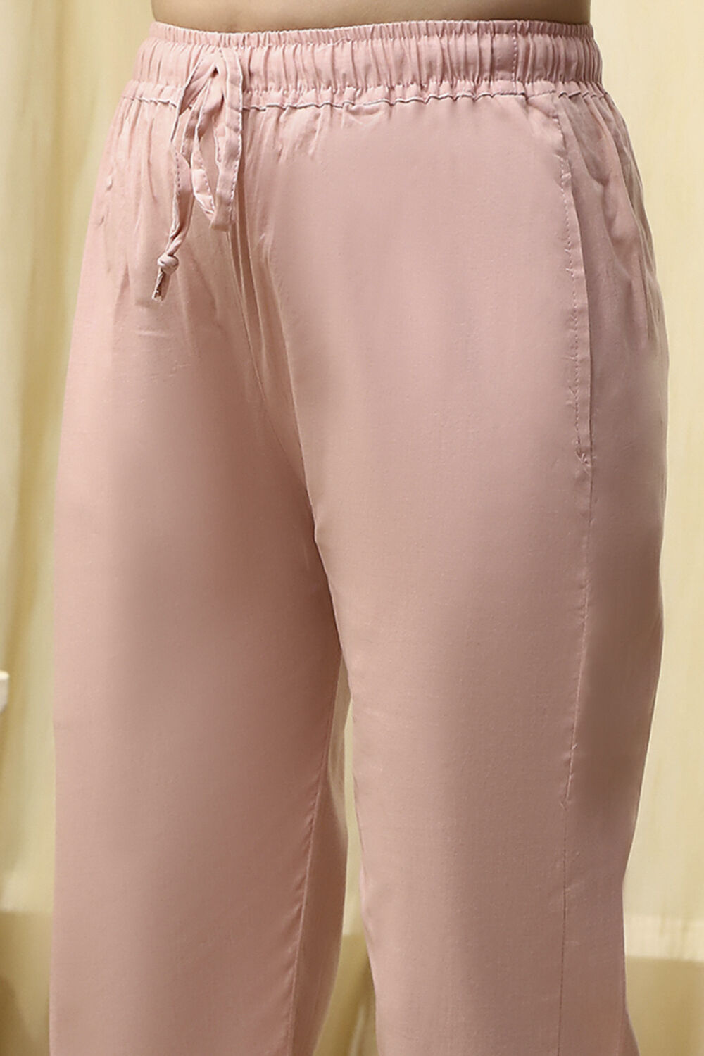 Pink Cotton Printed Floral Unstitched Suit Set image number 3