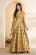Mint Green Polyester Kalidar Lehenga Set image number 0