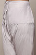 Grey Linen Unstitched Suit Set image number 3