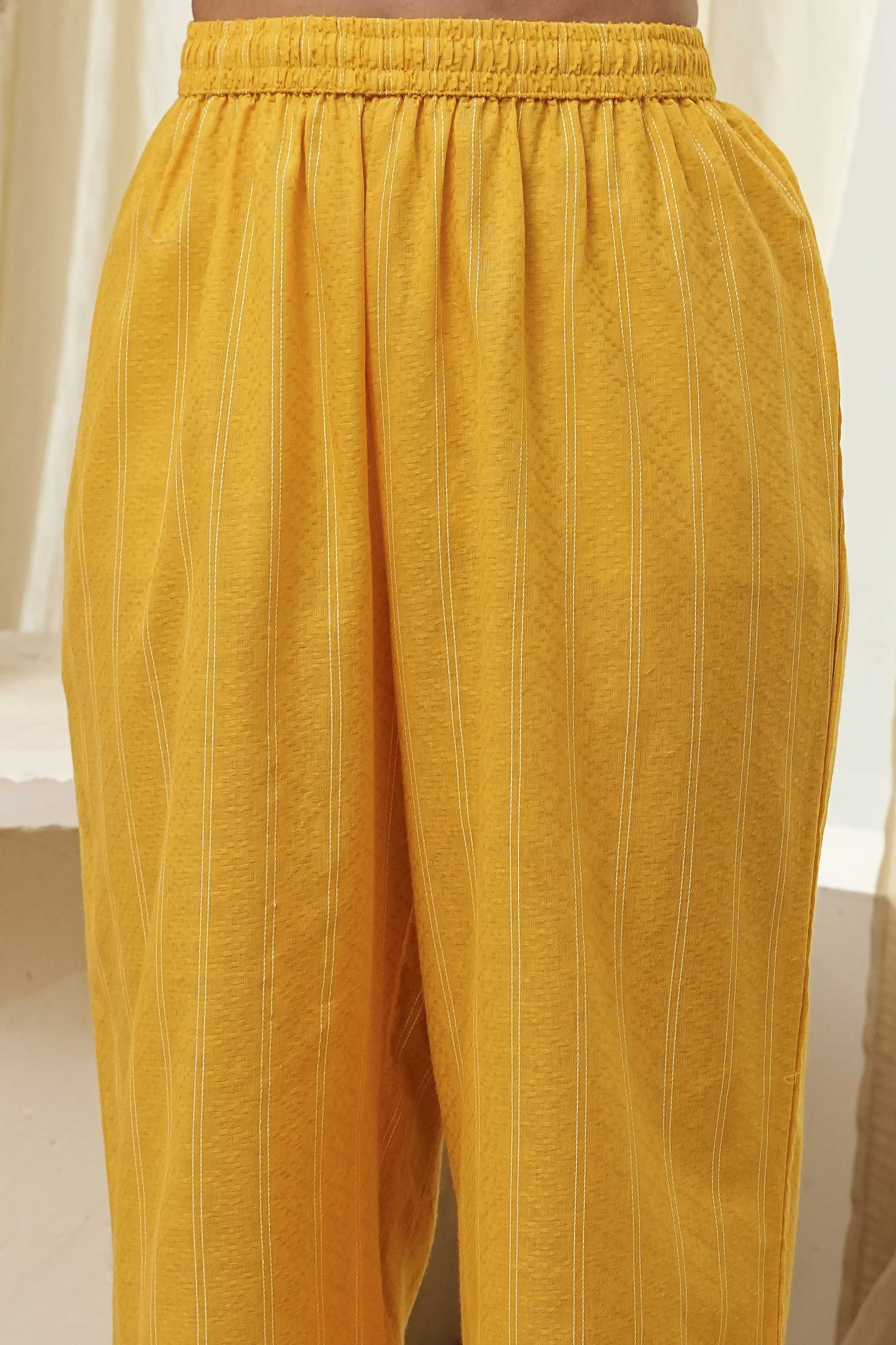 Blue Cotton Embroidered Straight Kurta Set image number 2