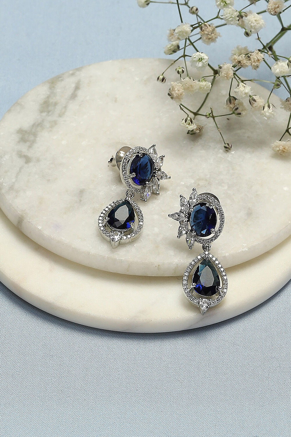 Navy Brass earrings image number 0