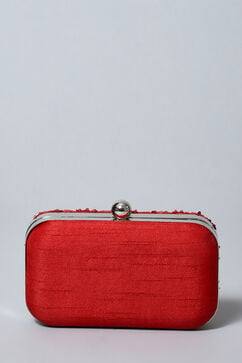 Red Silk Clutch image number 3