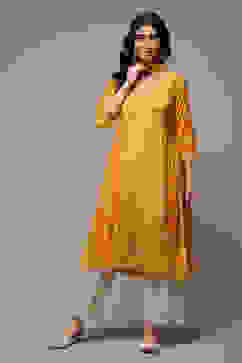 Mango Modal A-Line Kurta Palazzo Suit Set image number 1