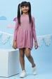 Onion Pink Flared Cotton Dress image number 4