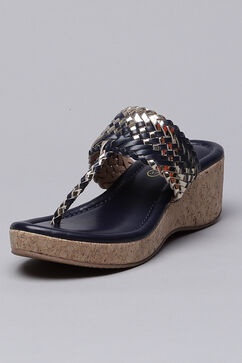 Blue Synthetic Formal Platform Heel image number 2