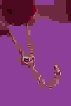 Red Brass Necklace image number 4