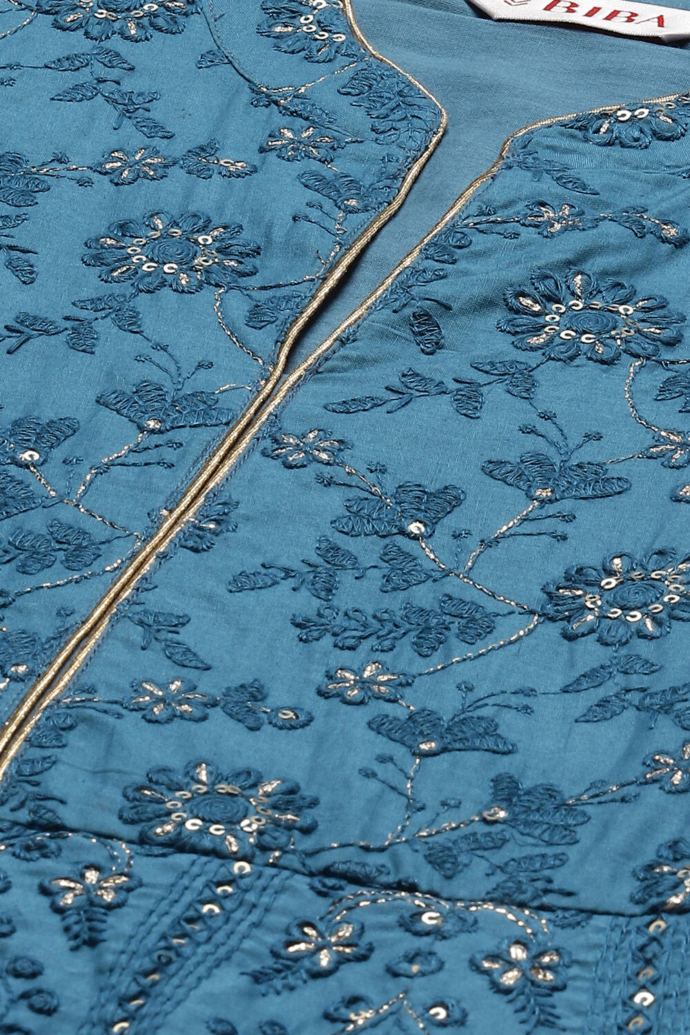 Off White Flared Kurta Skirt Kurta Skirt Suit Set image number 1