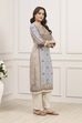 Beige Viscose Straight Kurta image number 4