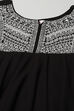 Black Cotton Anarkali Kurta Churidar Suit Set image number 1