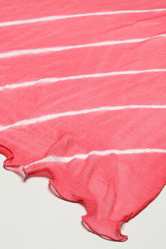 Pink Cotton Hand Block Print Unstitched Suit Set image number 3