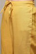 Beige Rayon Straight Kurta Regular Pant Suit Set image number 2