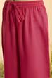 Red Cotton Floral Tiered Kurta Set image number 2