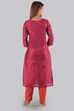 Pink Unstitched dress material Suit Set image number 5