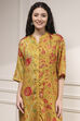 Charcoal Printed Straight Suit Set image number 1