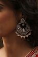 White Pearl Embellished Earrings image number 1