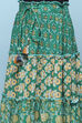 Green Rayon Printed Short Skirt image number 1