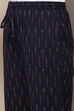 Navy Blue Cotton Straight Palazzo image number 1