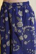 Blue Polyester Straight Suit Set image number 2