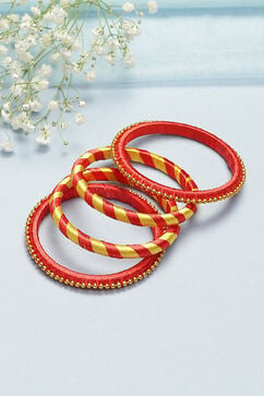 Yellow Red Kids Bangles image number 0