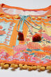 Orange Rayon Printed Top image number 1