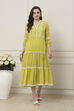 Lime Tiered Dress image number 0