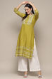 Pink Rayon flax Relaxed Kurta Palazzo Suit Set image number 0