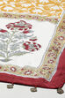 Maroon White Muslin Unstitched Suit set image number 4